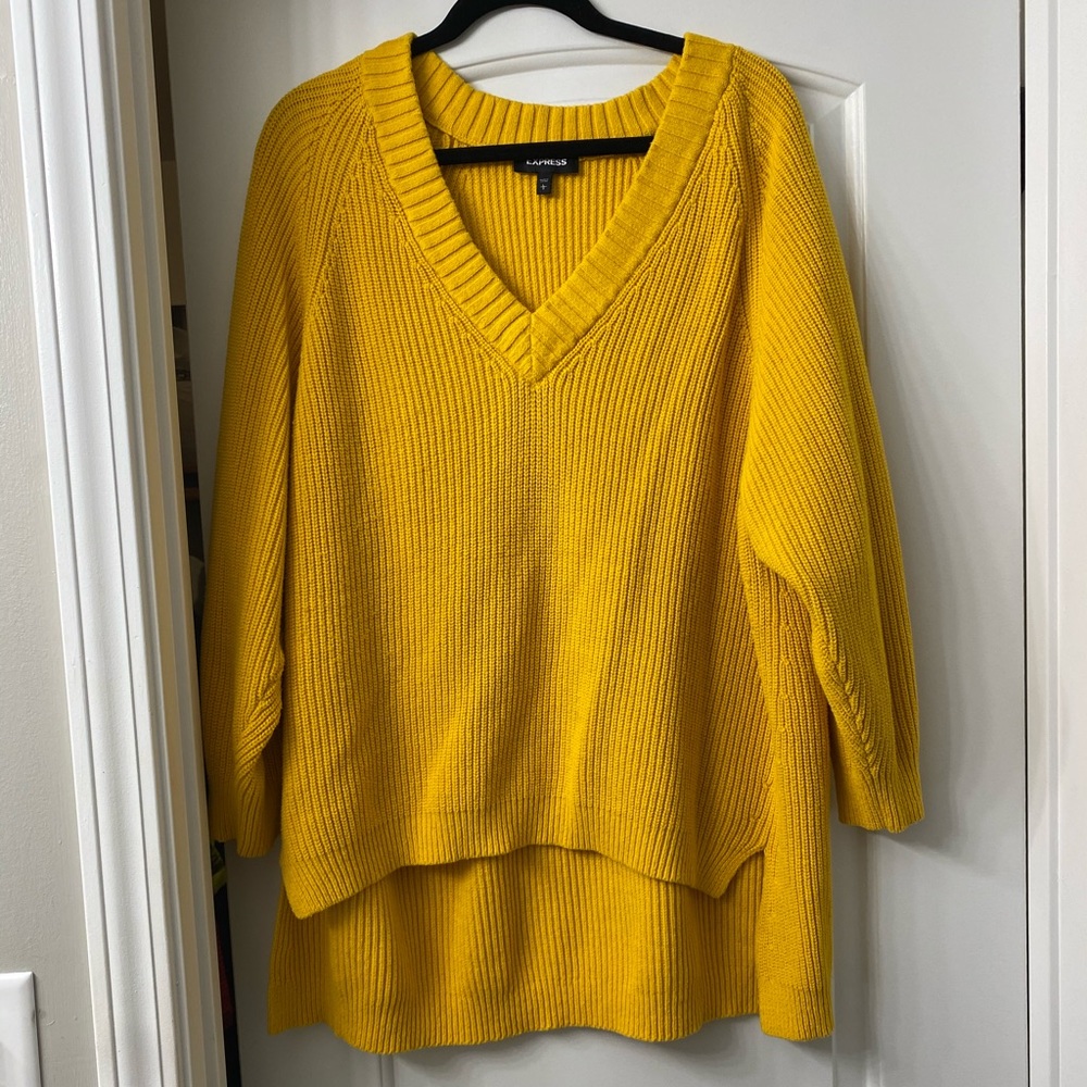 Yellow express sweater